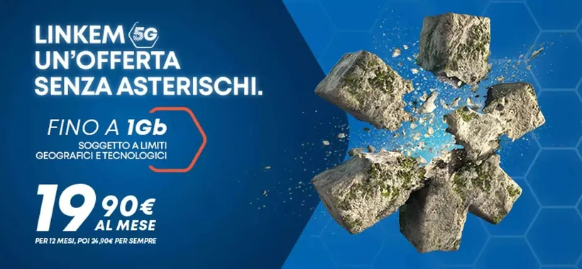 Linkem Promo Easy: Internet a 19,90€ per 12 mesi