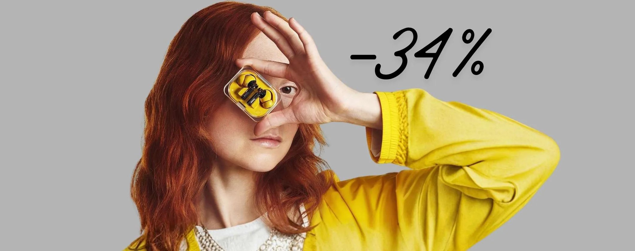 Nothing Ear (a): le impareggiabili cuffiette Bluetooth dall'audio pazzesco al 34%