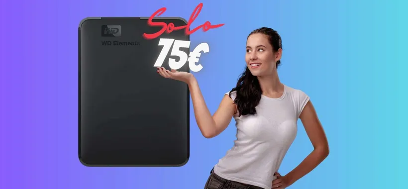 Hard Disk portatile WD da 2 TB a PREZZO ASSURDO, solo 75€