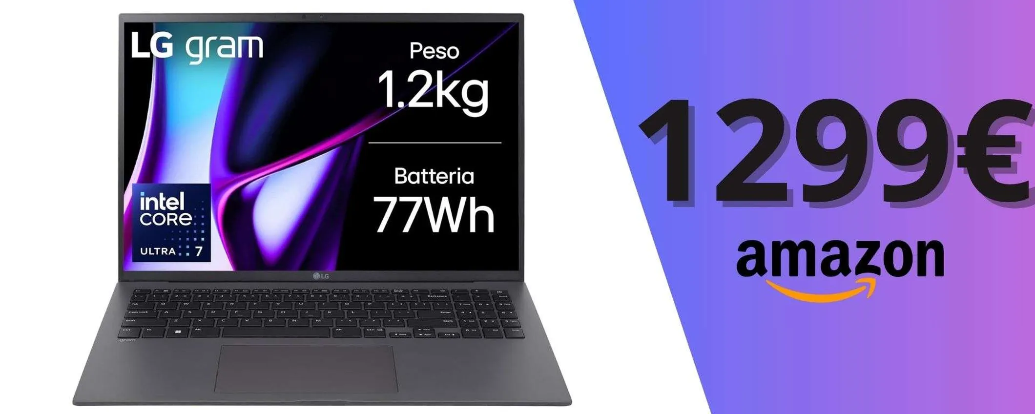 ULTRALEGGERO POTENTE: laptop LG gram 16 a soli 1.299,99€
