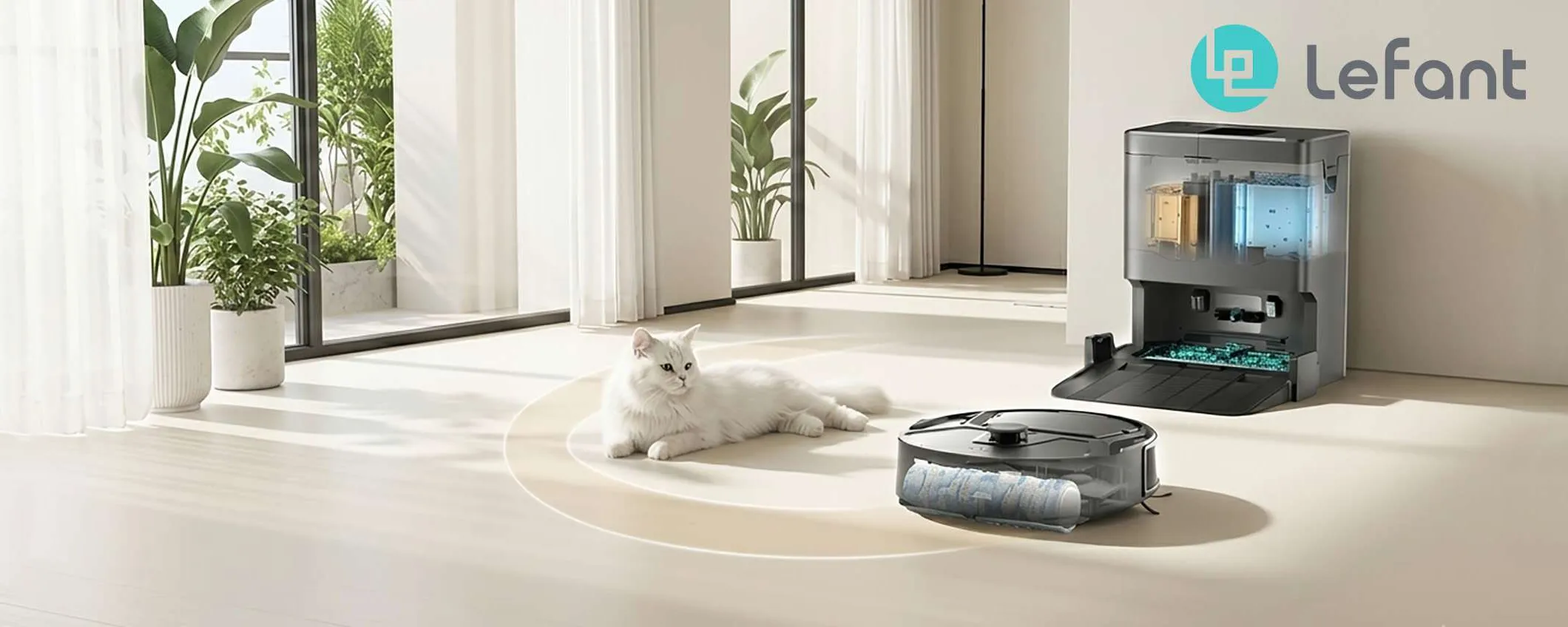 Lefant lancia M210 Omni, il robot ultracompatto senza sacco con lavaggio a rullo in promozione