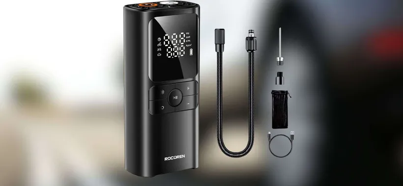 Mini compressore aria portatile: gonfi le gomme di auto e bici e ti costa solo 23,99€ (-40%)