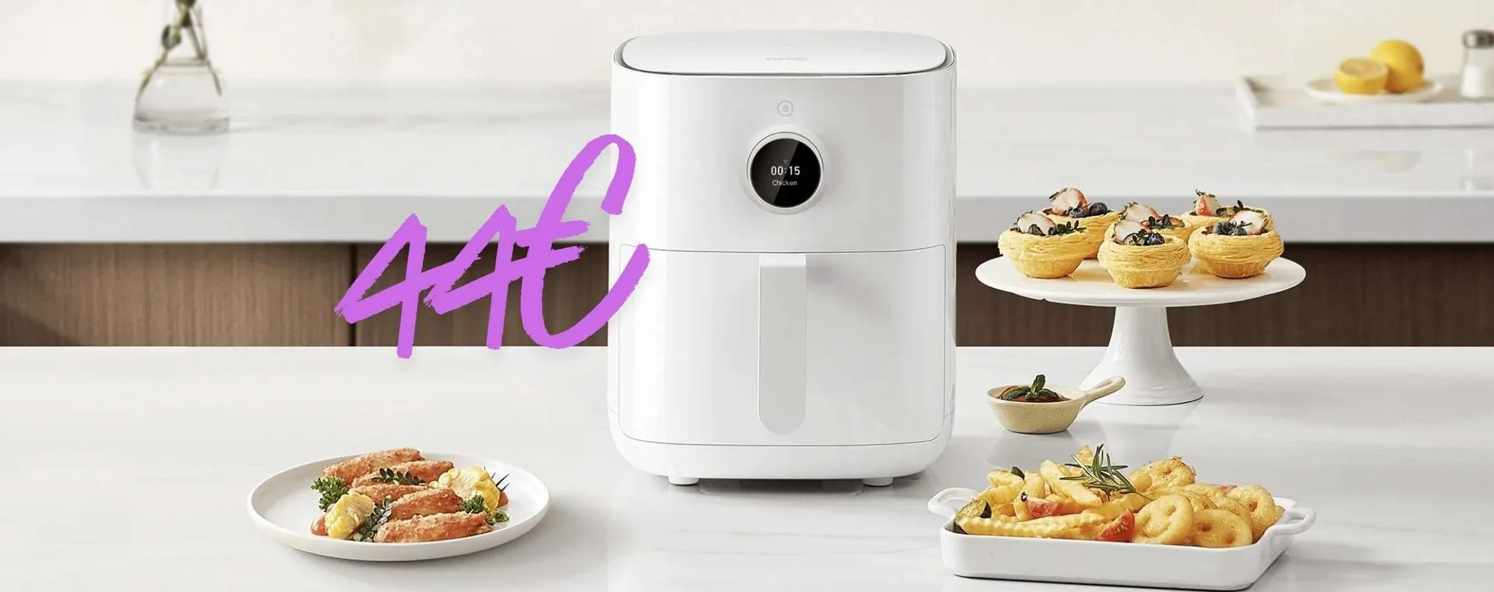Friggitrice ad aria Xiaomi da 4,5L: elegante, compatta ed economica (44€)