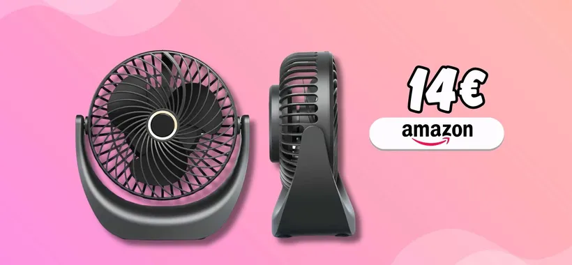 Estate freschissima alla scrivania con questo ventilatore geniale (14€)