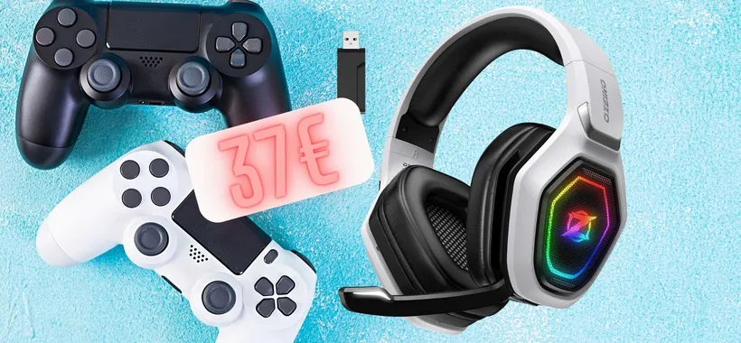 Cuffie da Gaming wireless per PC e consolle con oltre 30ore di autonomia