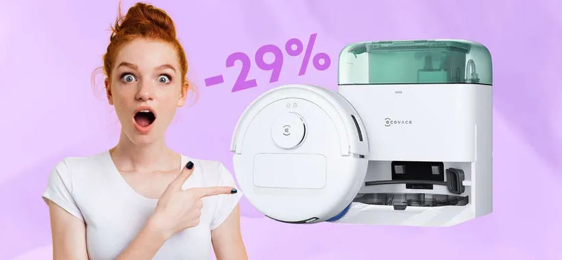 Addio pavimenti sporchi con il robot ECOVACS DEEBOT MINI in offerta a tempo