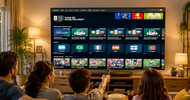 Guarda i mondiali di calcio in streaming: su Prime Video c'è DAZN