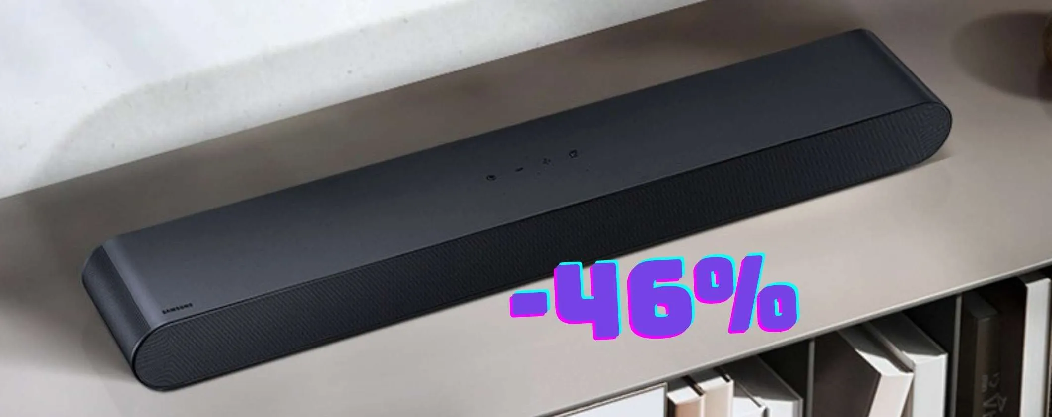Samsung Soundbar con Dolby Atmos e Alexa oggi in sconto al 46%