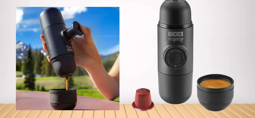 Macchina da caffè portatile compatibile Nespresso: GENIALATA per le vacanze