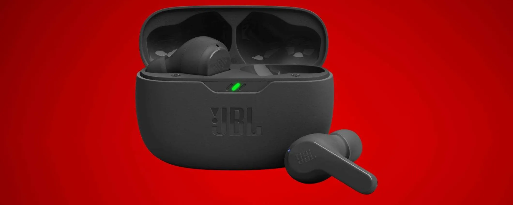 JBL Wave Beam: auricolari wireless premium in offerta con 39% di sconto
