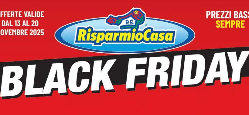 Volantino RisparmioCasa Black Friday: smart TV a 199€ e altri sconti shock oltre il 50%