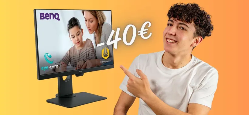 BenQ: monitor FHD con Low Blue Light e refresh rate a 75Hz (-40€)