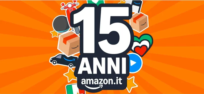 Amazon: al via le MEGA OFFERTE per festeggiare i 15 anni in Italia