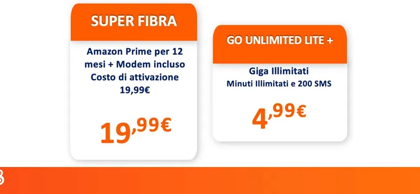 WINDTRE: Fisso + Mobile da 19,99€ con Prime GRATIS