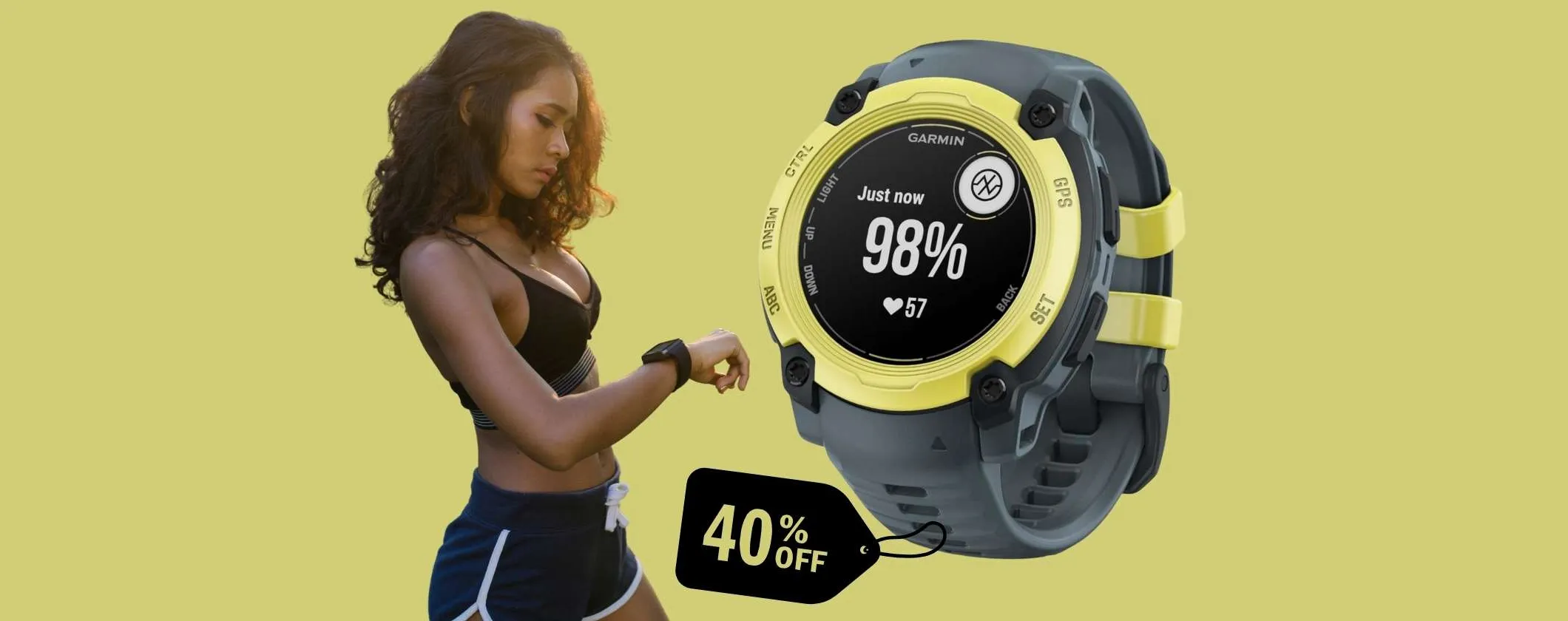 Garmin Instinct E da 40mm: autonomia di 14 giorni e oltre 70 app per lo sport (-40%)
