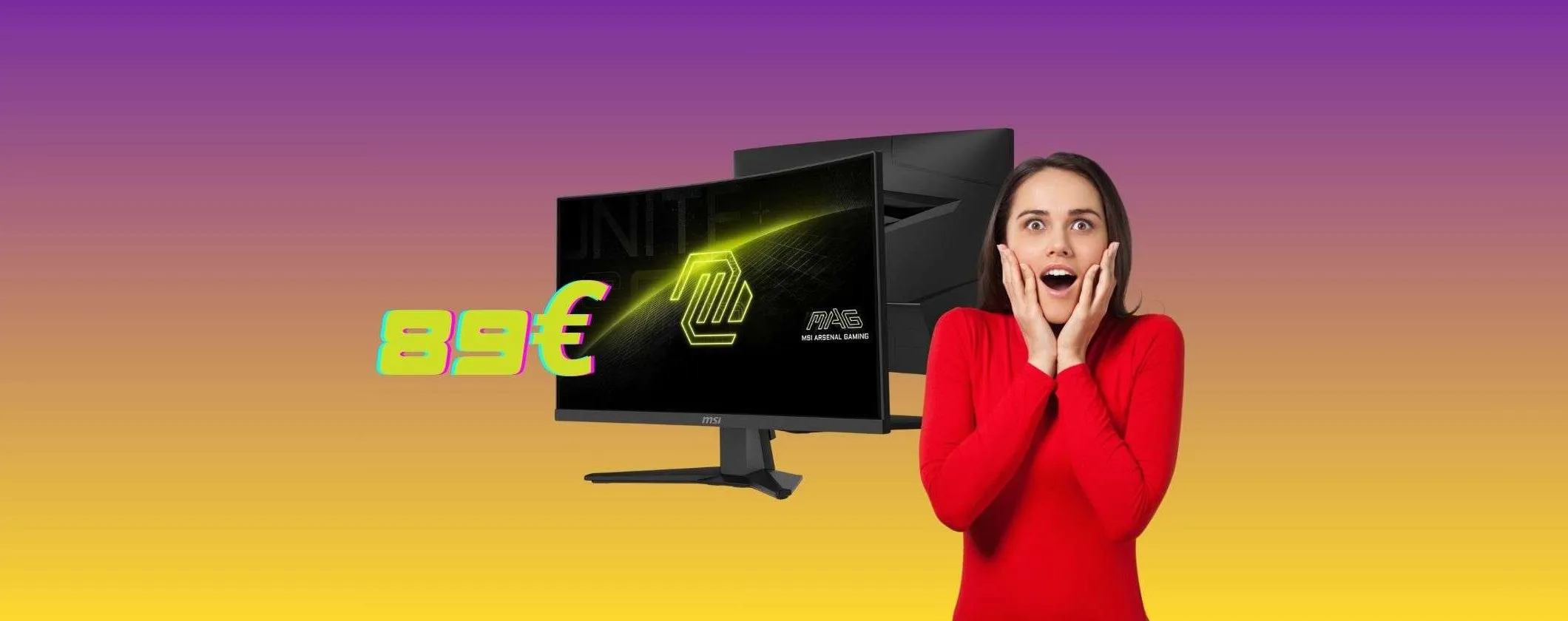 Monitor Gaming Curvo MSI MAG 24