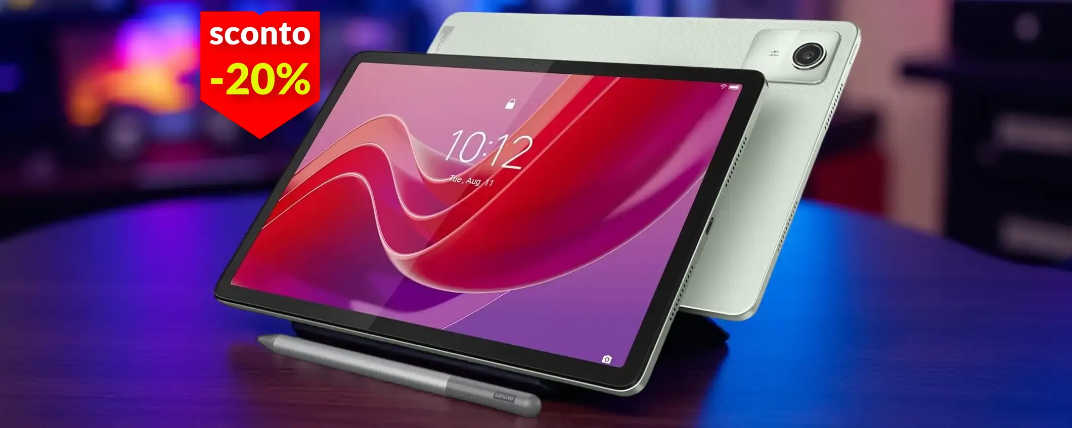 Lenovo Tab M11 costa 50€ in meno: 128GB a bordo e display FullHD da 11''