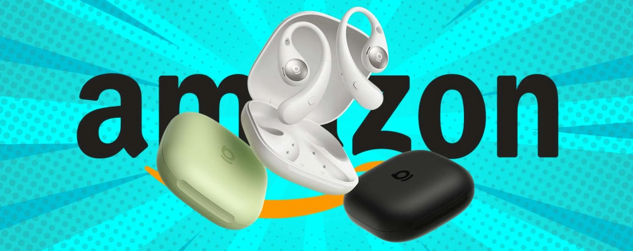 Auricolari wireless con gancetti perfetti per lo sport con audio eccezionale in offerta