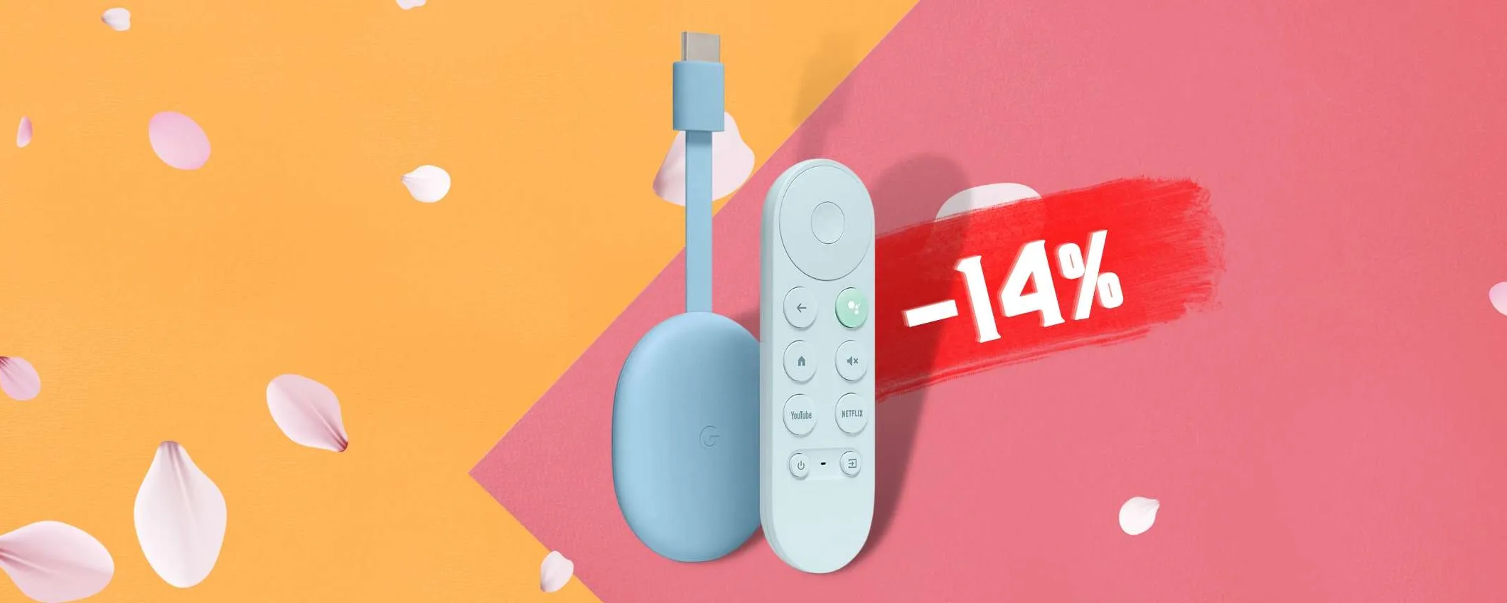 Chromecast 4K HDR con Google TV e telecomando: rivoluzione a soli 59€