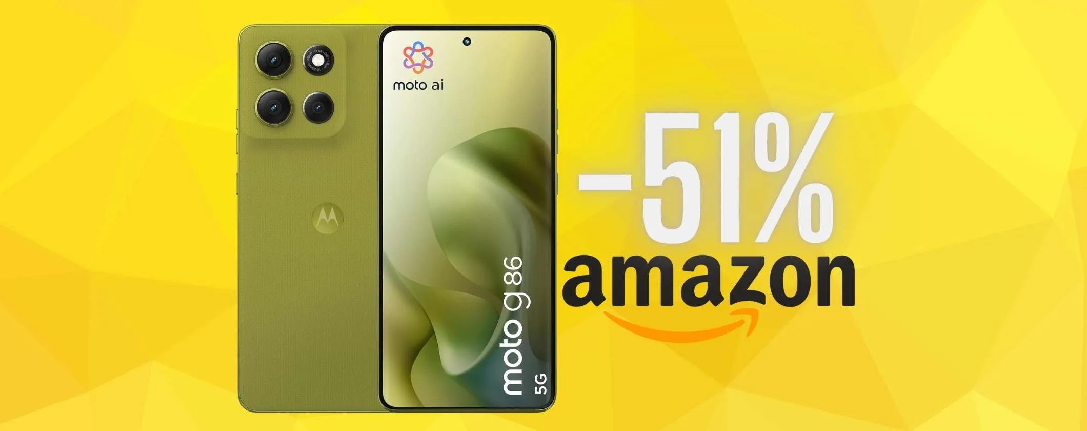 Motorola Moto g86: il mid range a portata di tutti oggi al 51% in meno