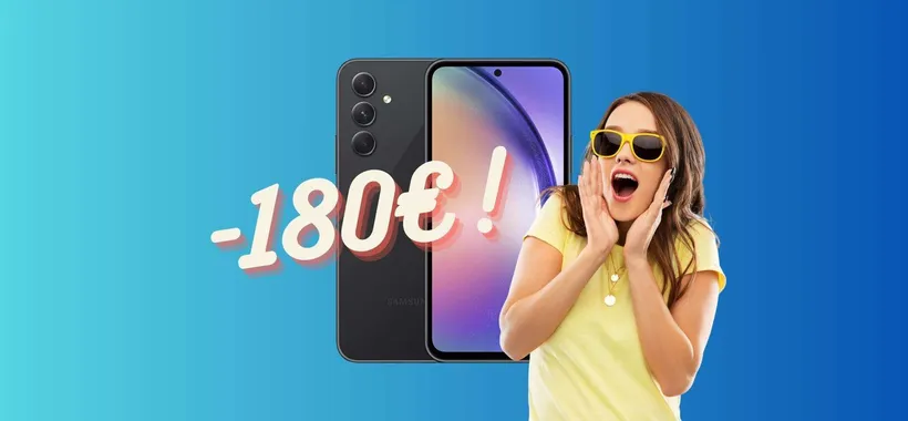 Samsung Galaxy A54: 180€ di SCONTO al Black Friday Unieuro