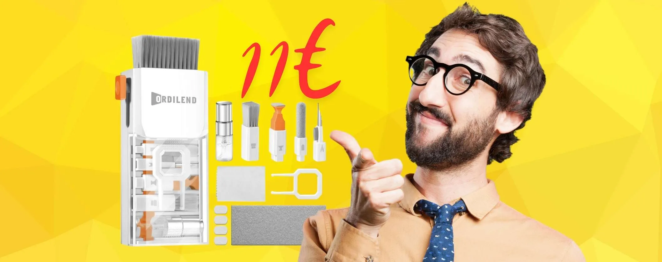 Kit per pulizia 10 in 1: gadget geniale a pochissimo (solo 11€)