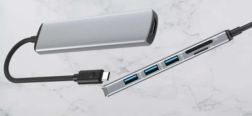 Hub USB 6 in 1: super COMPLETO a 12€, sconto assurdo del 50%