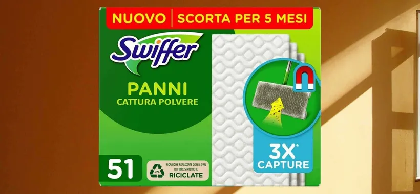 Panni catturapolvere Swiffer: la scorta per 5 mesi in offerta a meno di 10€