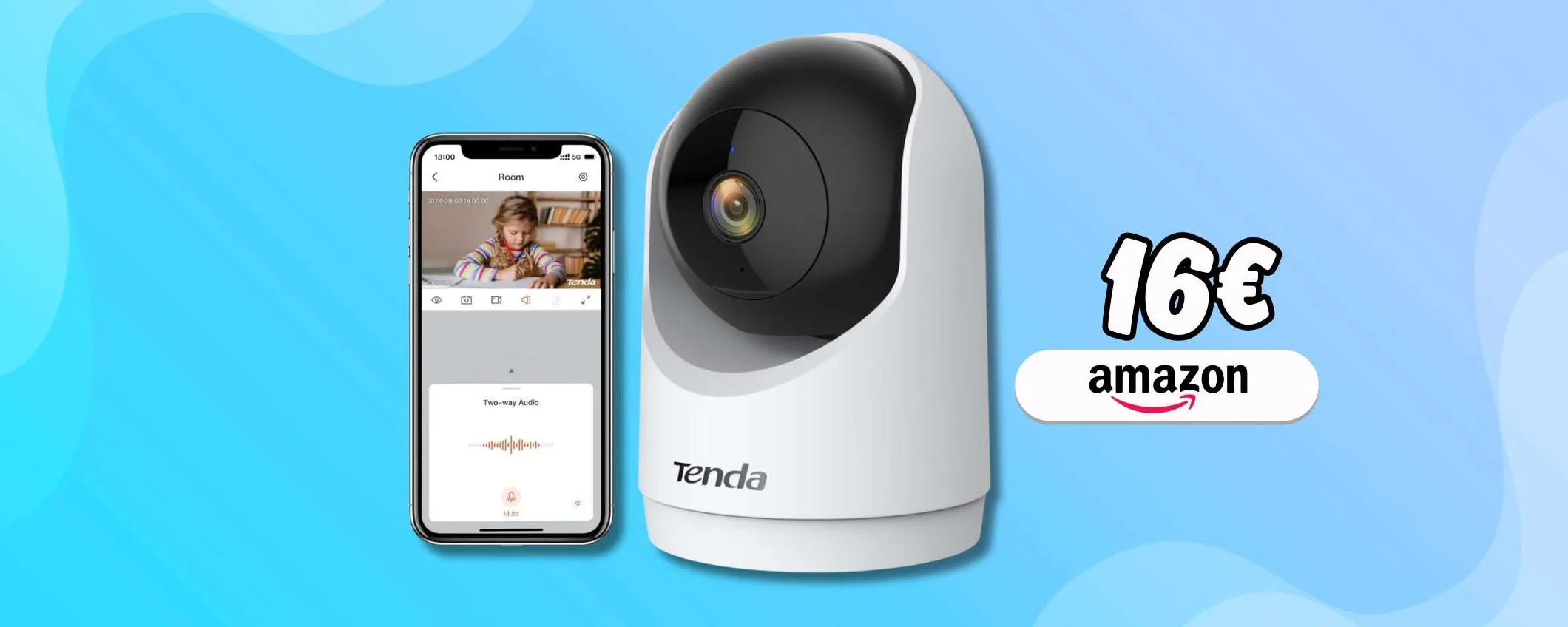 Sicurezza avanzata con la Telecamera WiFi a 360°, per 16€ ne vale la pena
