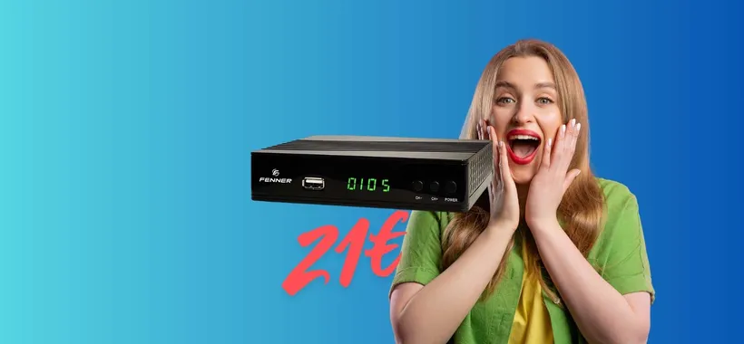 Nuova vita al tuo televisore con il Decoder DVB-T2 Fenner a 21€