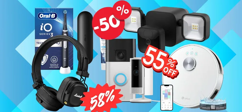 Amazon a briglie scolte: ecco le migliori promo di oggi con sconti dal 50% in su