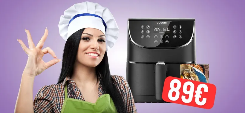 OFFERTA BOMBA per la friggitrice ad aria COSORI da 5,5L (solo 89€)