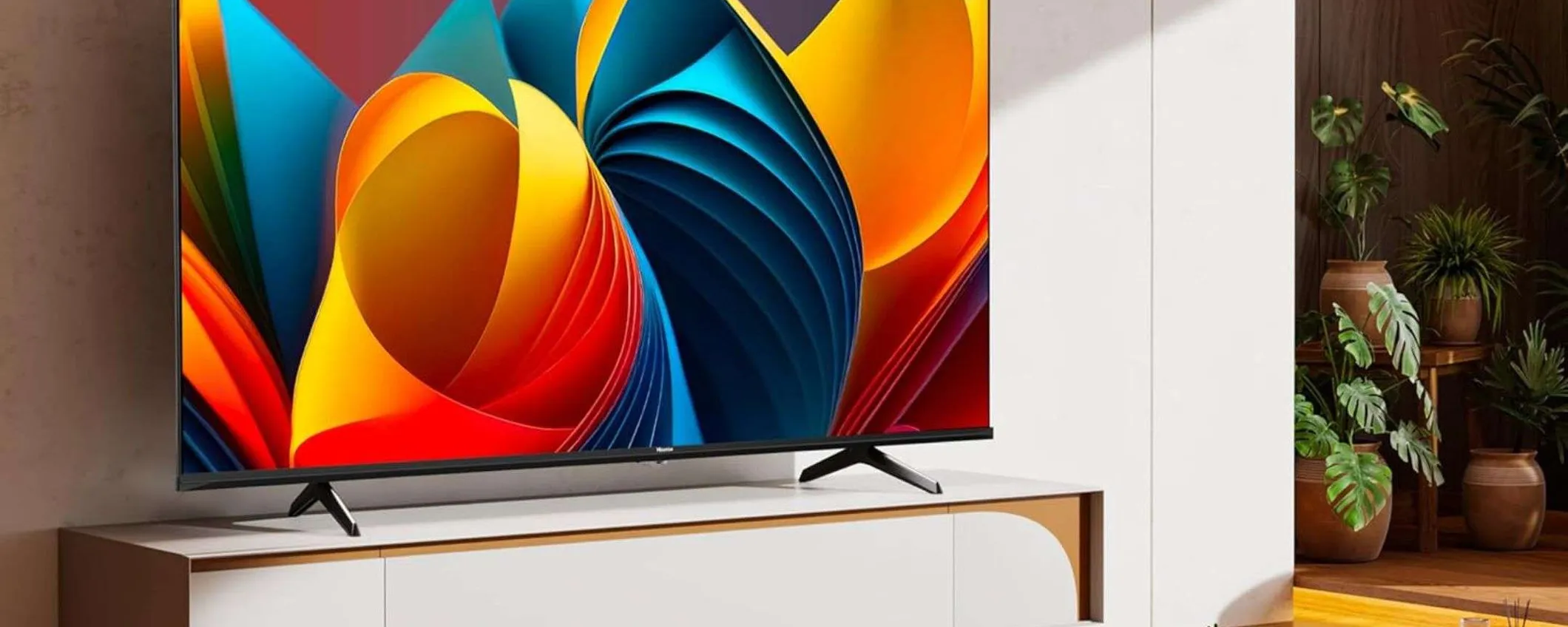 SCONTO a DUE CIFRE su Amazon per la SPETTACOLARE smart TV Hisense QLED 4K da 65