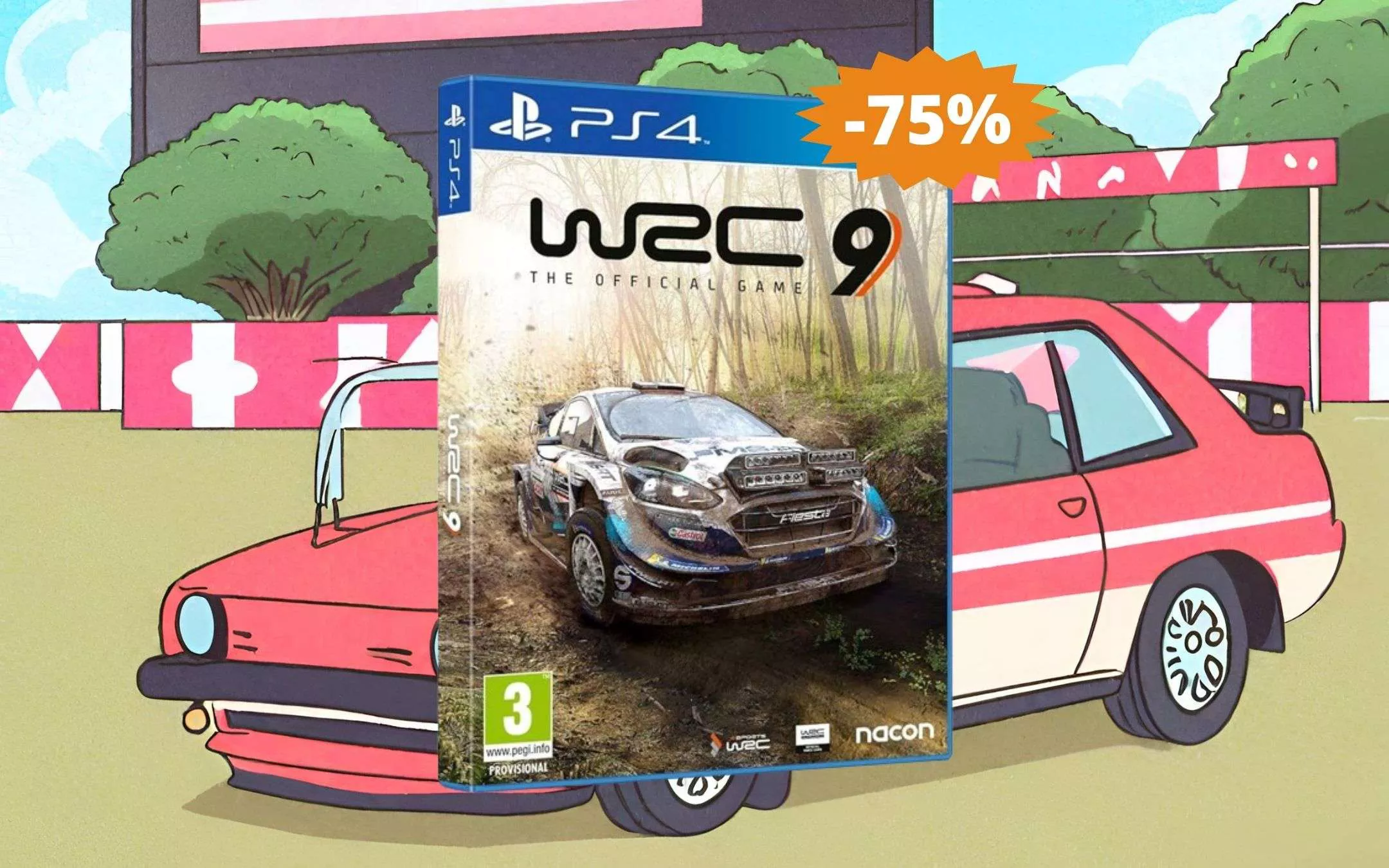 WRC 9 per PS4: prezzo BOMBA su  (-75%)