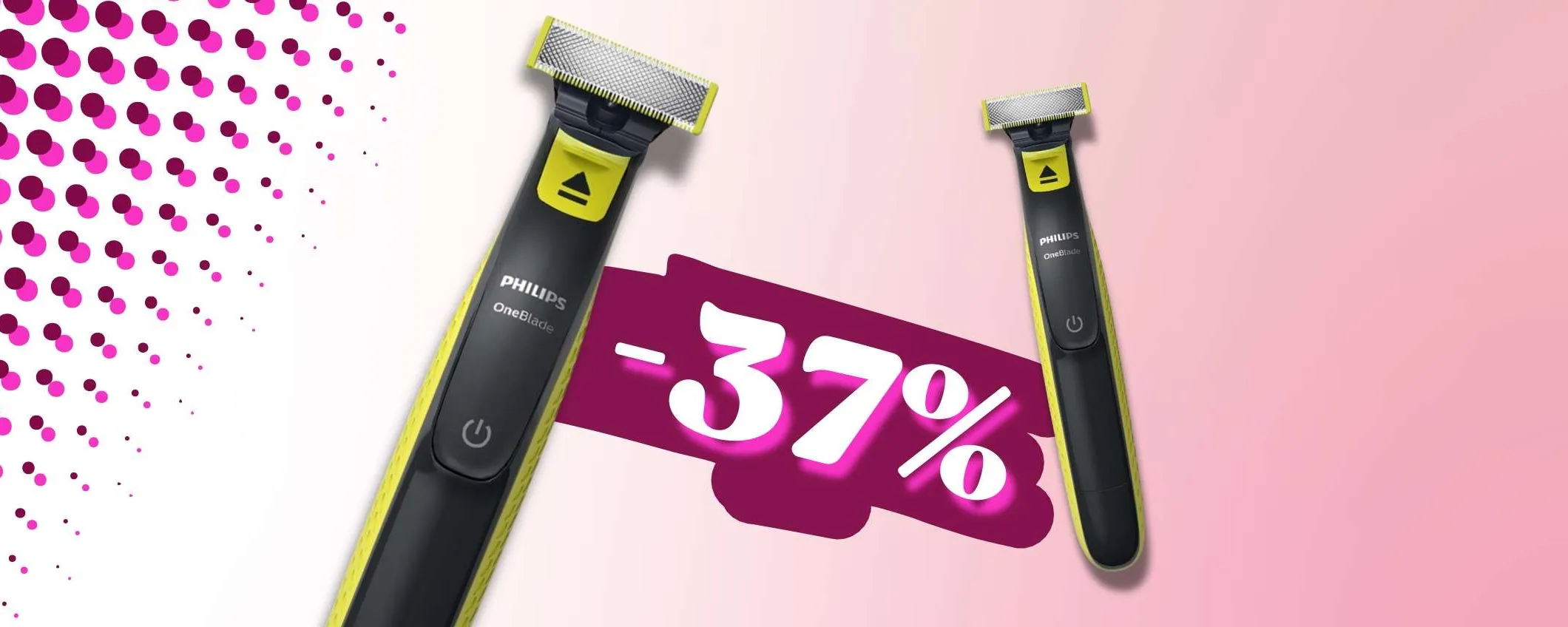 Philips OneBlade con Kit COMPLETO e sconto del 37%: solo su Amazon