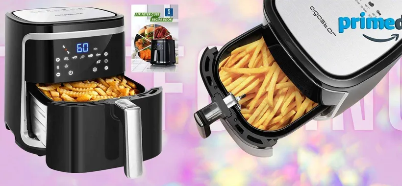 Friggitrice ad aria XXL, 5 in 1 per cucinare come uno chef (-38%)