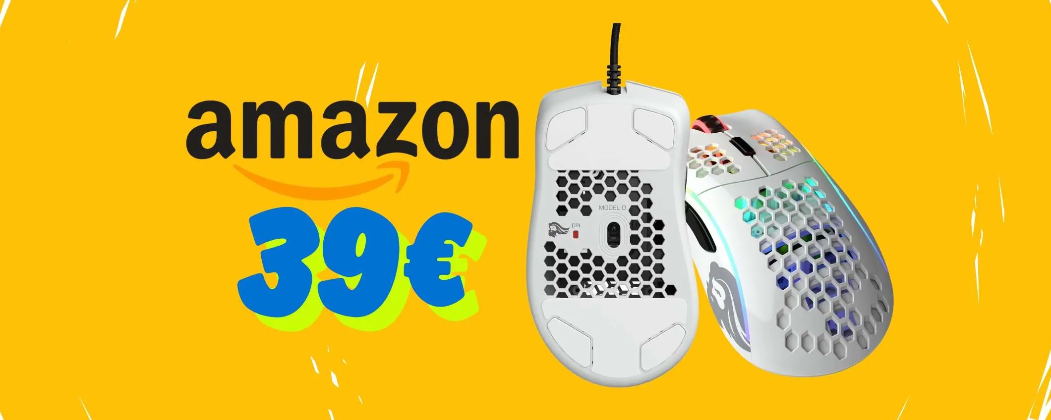 Glorious Gaming Model D: mouse performante con design a nido d'ape