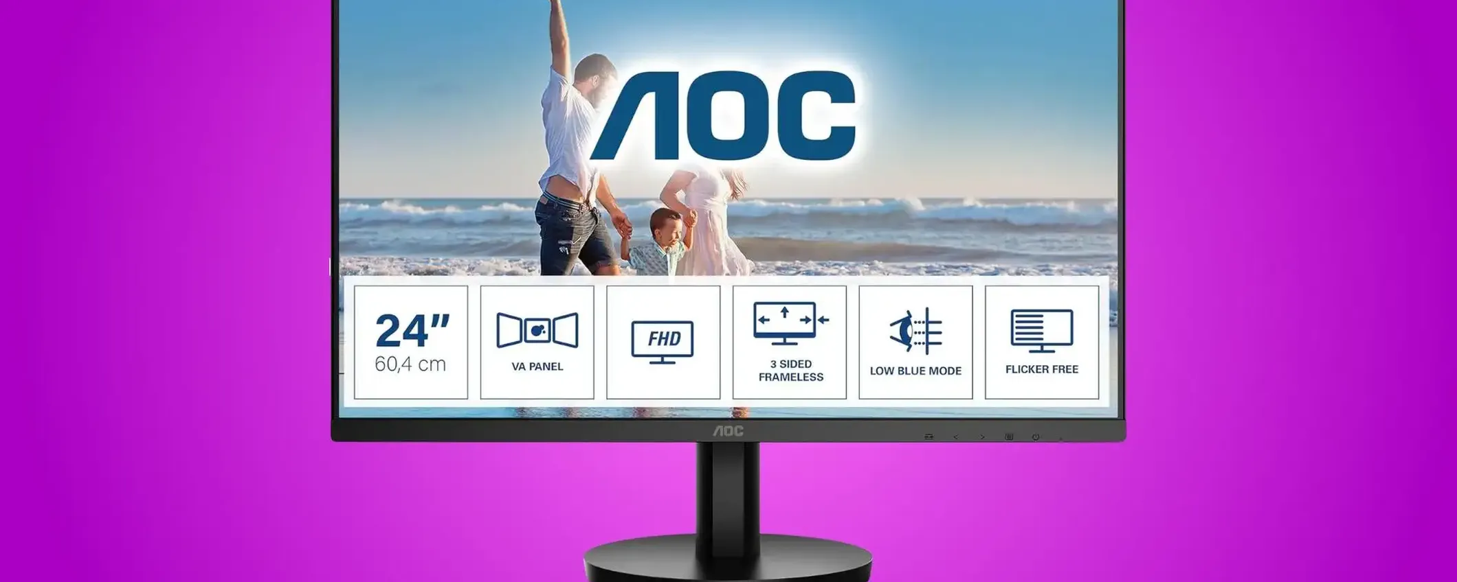 Monitor AOC da 24