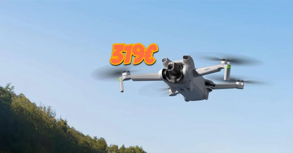DJI Mini 3: il drone professionale senza patentino a soli 319€ su Amazon