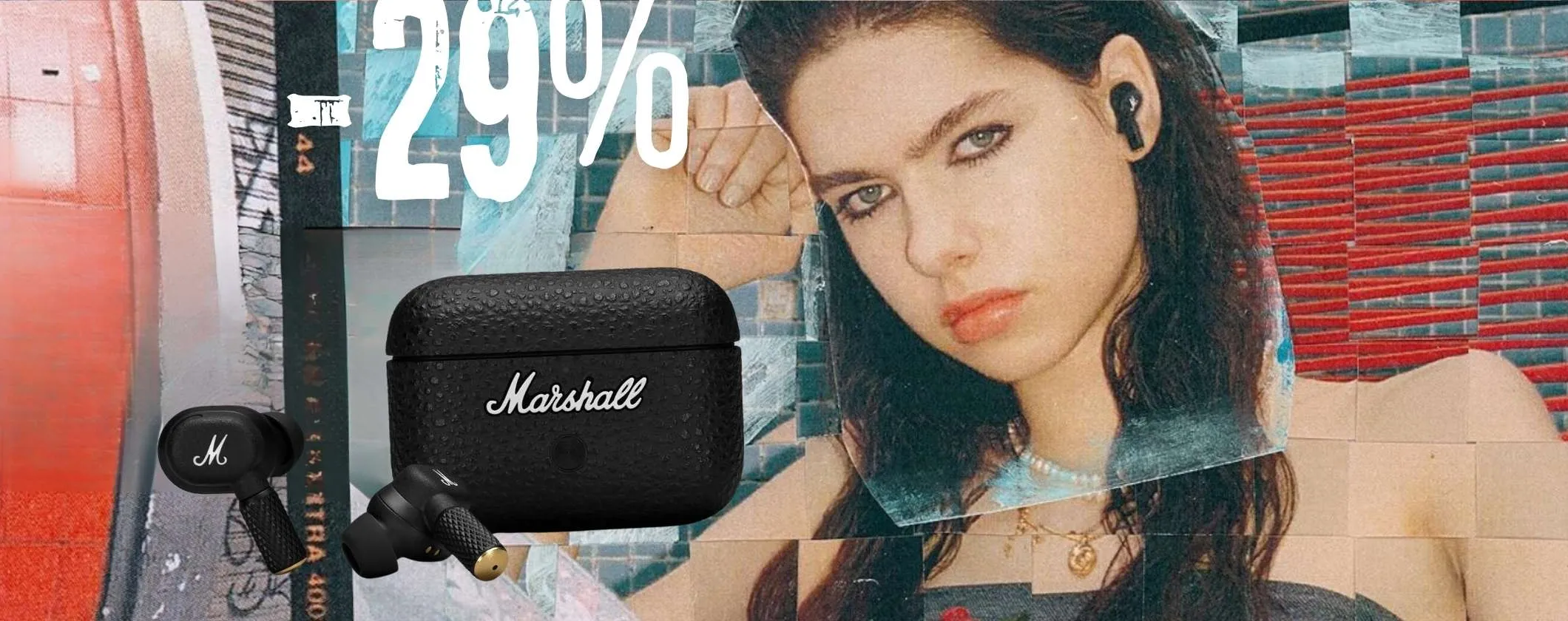 Marshall Motif II: le spettacolari cuffiette Bluetooth dal design unico al 29% in meno