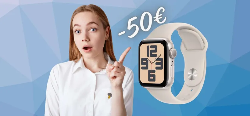 Apple Watch SE (2ª gen) con cassa in alluminio a un PREZZACCIO (-50€)