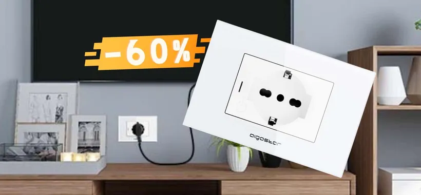 Presa a muro WiFi: occupa pochissimo spazio, tua al 60% in MENO
