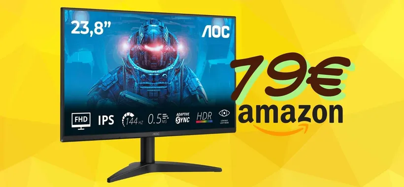 Monitor da gaming AOC: refresh da 144Hz, IPS e 0,5ms, qualità prezzo top