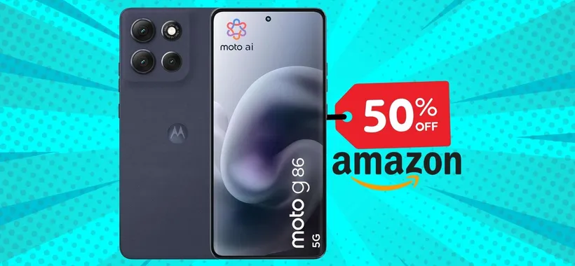 Super sconto del 50% per Motorola Moto g86 da 256GB, un affarone su Amazon