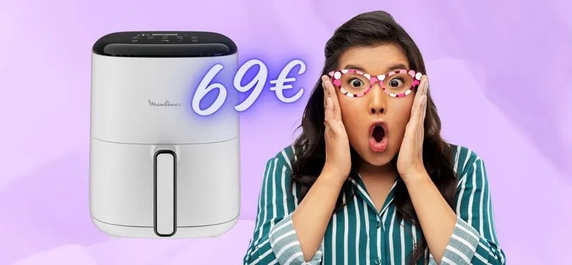 Offerta folle di Amazon per la friggitrice ad aria Moulinex da 3L (69€)