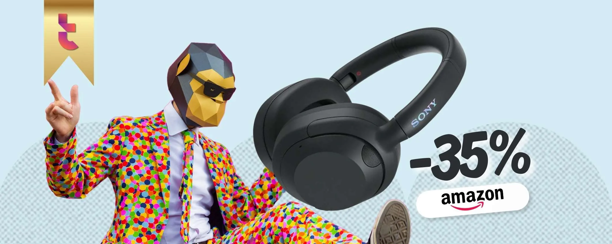 Cuffie Bluetooth over ear? Crolla il prezzo delle Sony ULT WEAR
