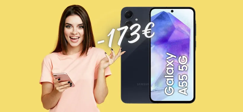 Samsung Galaxy A55 5G da 256GB CROLLA su eBay, ora RISPARMI 173€