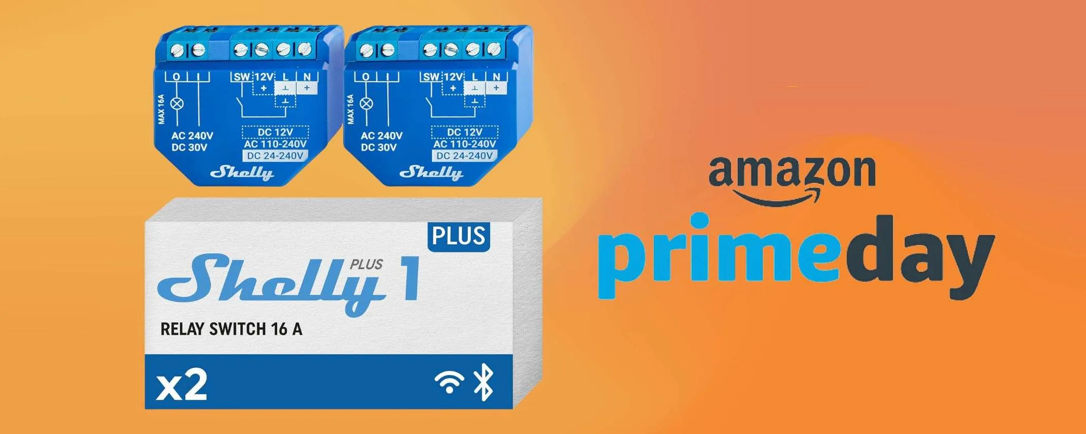 Shelly Plus 1: interruttore smart in offerta per i Prime Day (-32%)