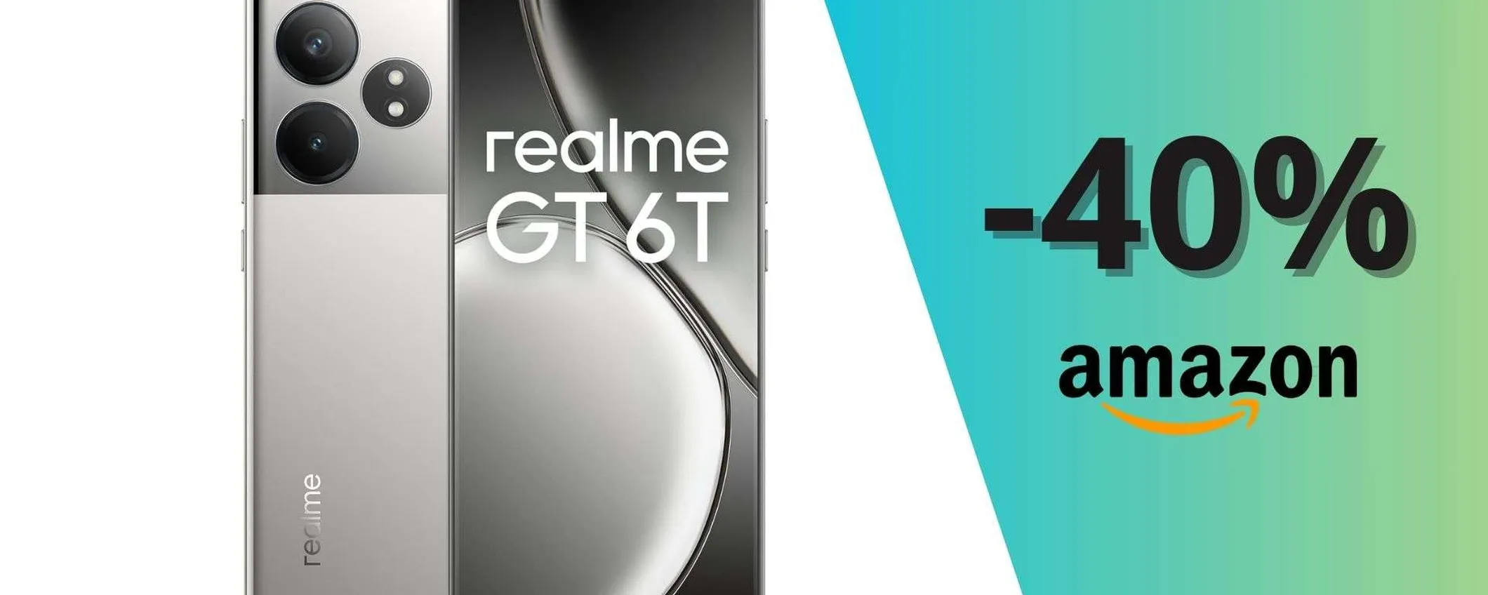 Realme GT 6T 5G 8+256GB a soli 379,99€ con MAXI SCONTO del 31%
