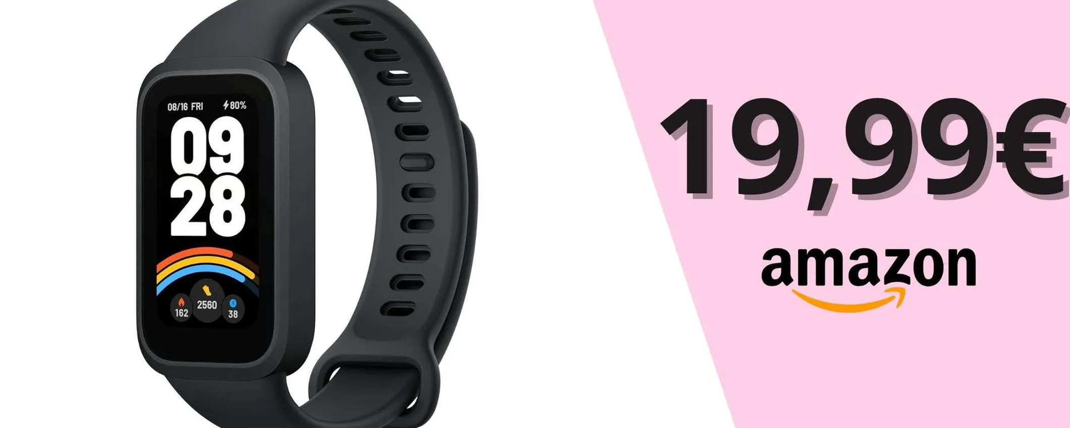 Xiaomi Smart Band 9 Active a soli 23,99€ con sconto dell'11%!